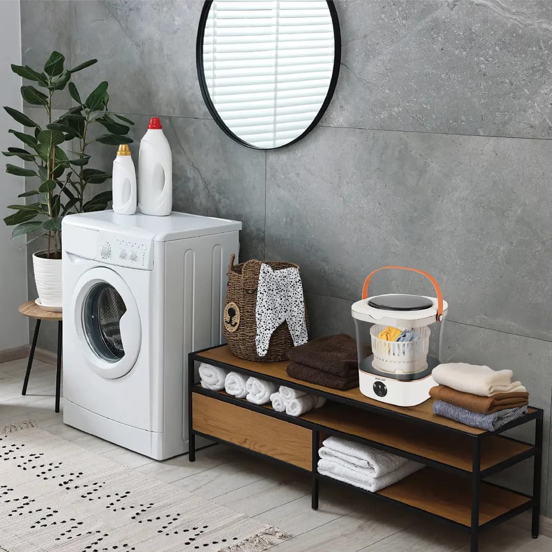 ماشین لباسشویی پرتابل گرین‌لاین Green Lion Portable 12L Washing Machine مدل GL-PWM12 – سفید — تصویر ۴