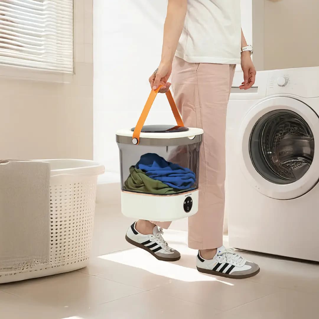 ماشین لباسشویی پرتابل گرین‌لاین Green Lion Portable 12L Washing Machine مدل GL-PWM12 – سفید — تصویر ۳