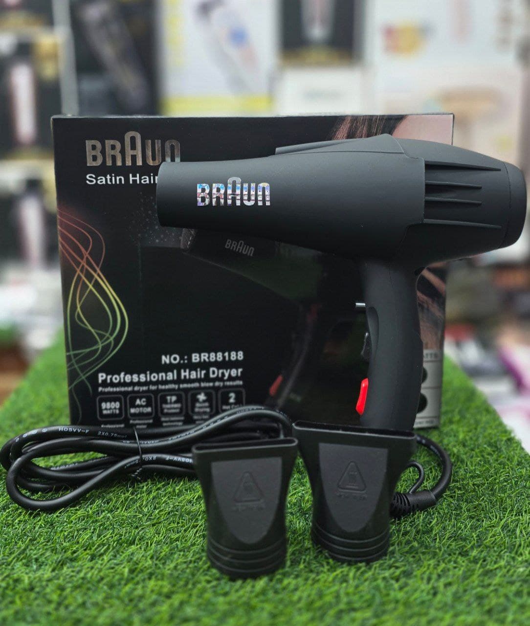 سشوار براون حرفهای مخملی9800وات مدل BR-88188 — تصویر ۳