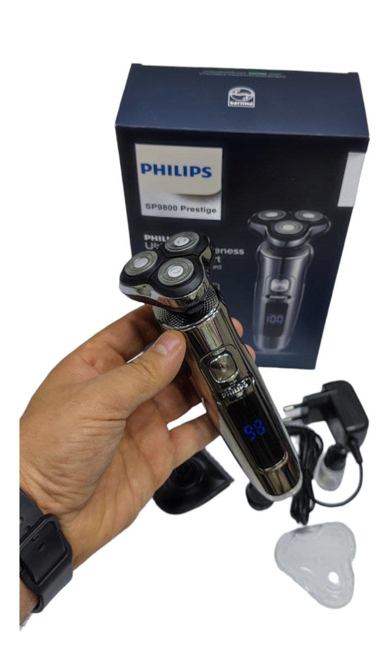ریش تراش 3تیغ فیلیپس 4کاره اورجینال هلند ‏PHILIPS-‌‏SP9800‏-‏Prestige‏