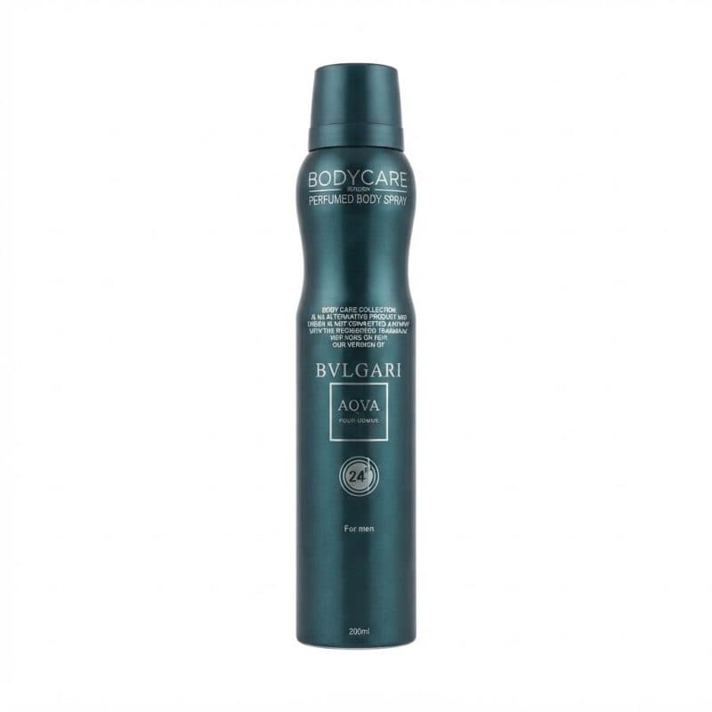 اسپری بدن بادی کر رایحه مردانه بولگاری اکوا BODY CARE FOR MEN BVLGARI AQVA