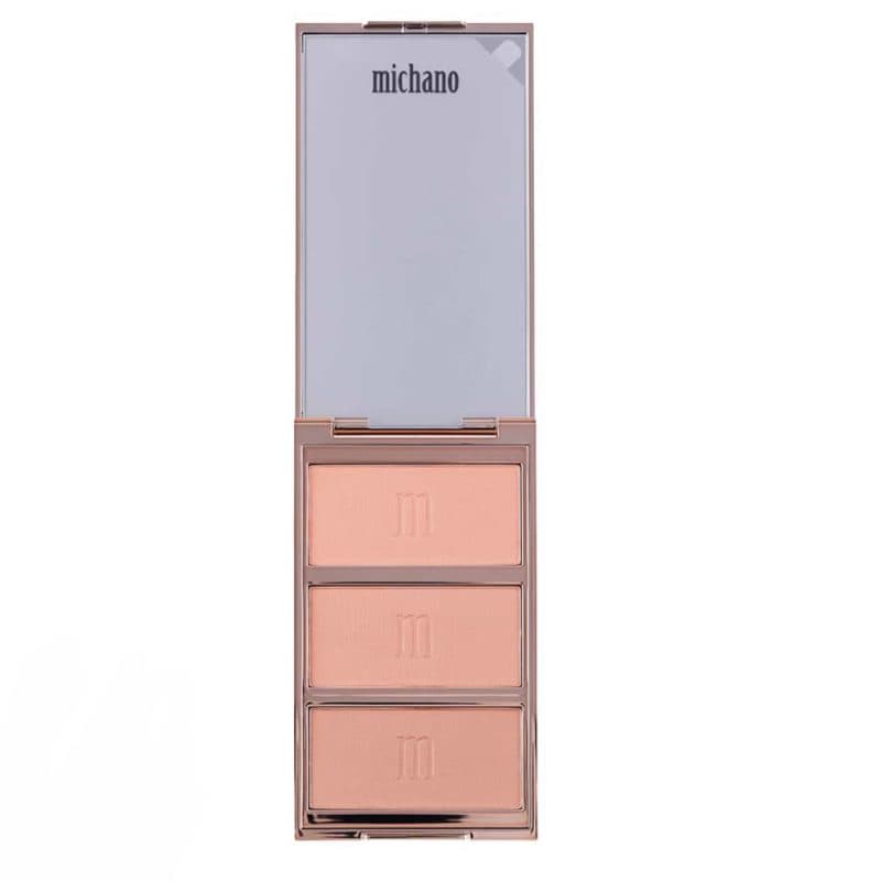پالت رژگونه ۳ تایی میچانو کد ۴۴۰ MICHANO Blush Palette