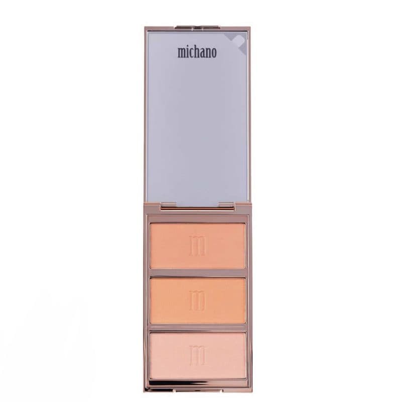 پالت رژگونه ۳ تایی میچانو کد ۴۳۰ MICHANO Blush Palette