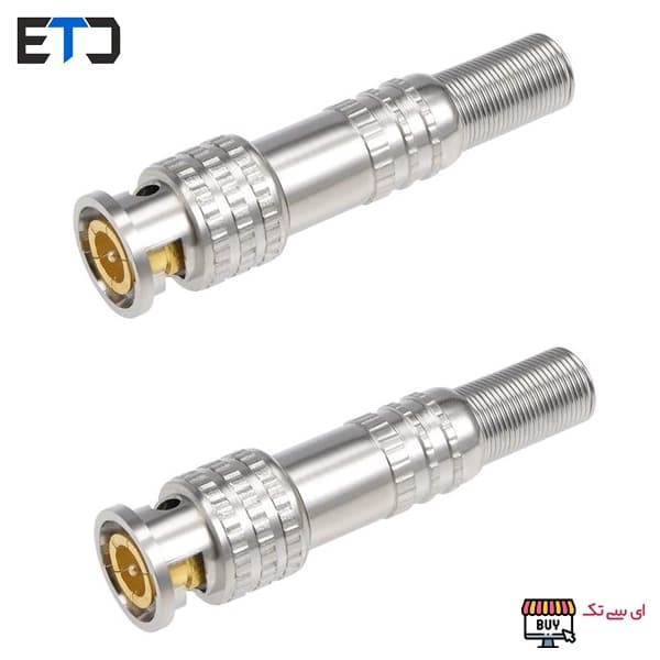 فیش BNC پیچی دوربین مداربسته طلایی — تصویر ۴