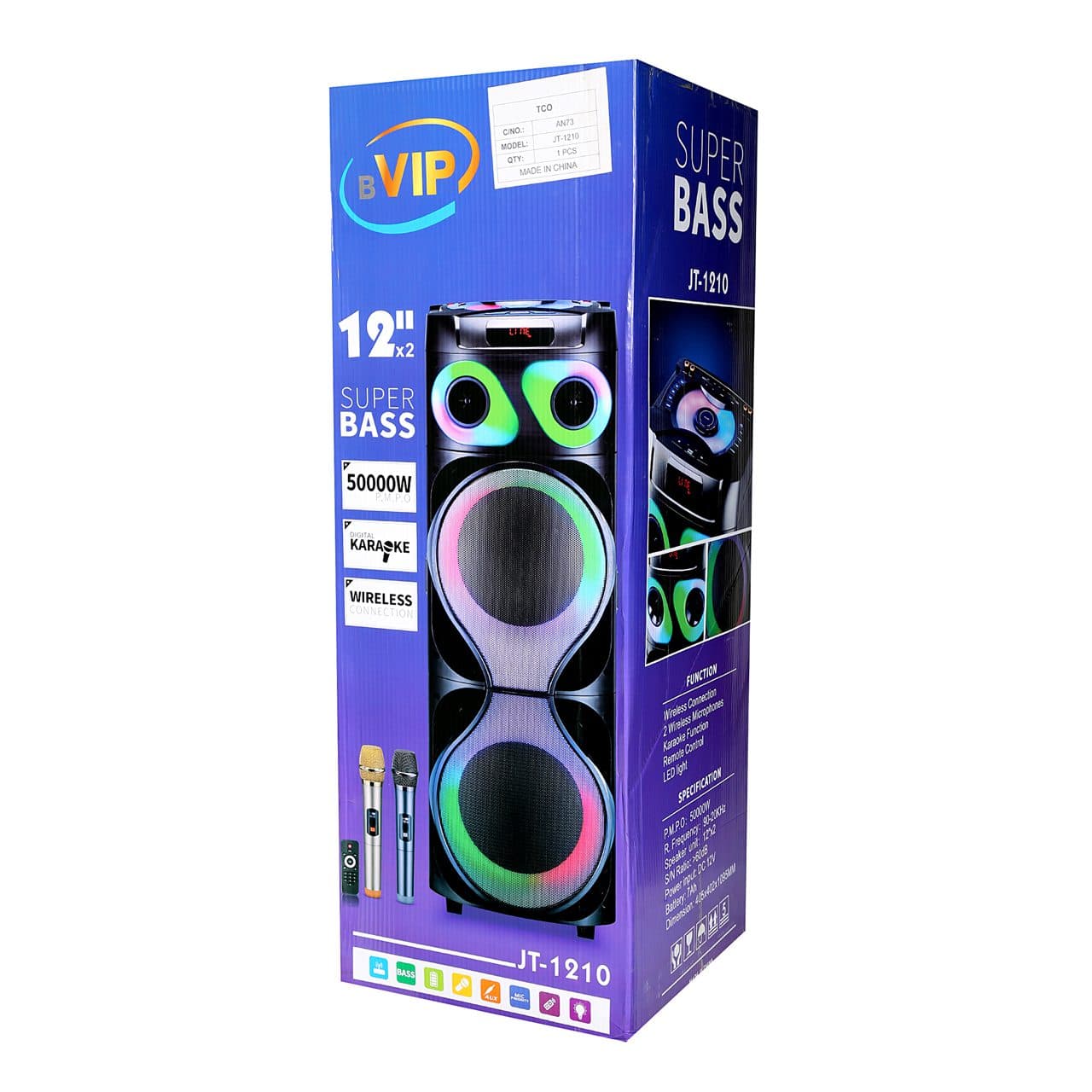 اسپیکر پارتی باکس مدل JT-1210 — تصویر ۲