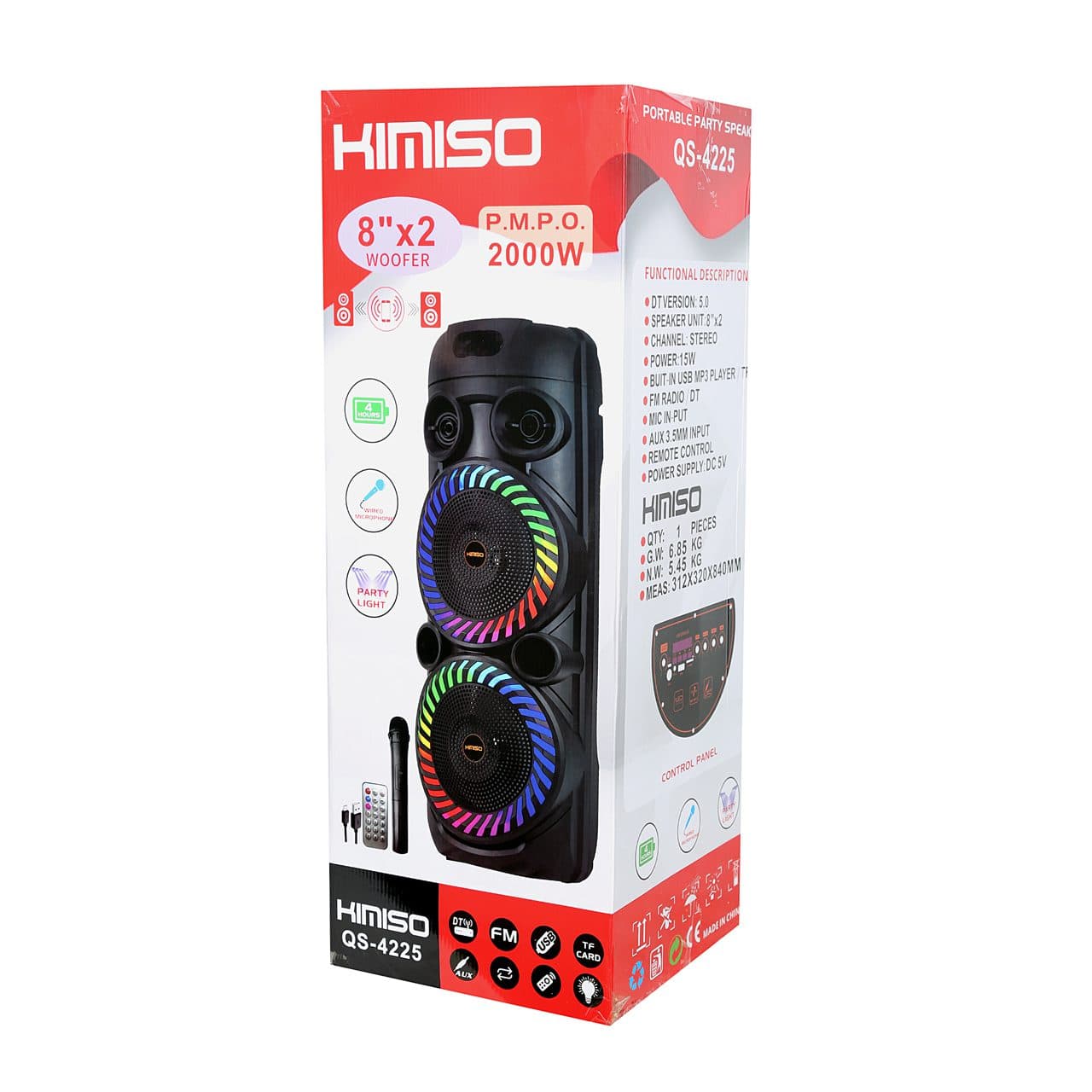 اسپیکر پارتی باکس مدل QS-4225 — تصویر ۲