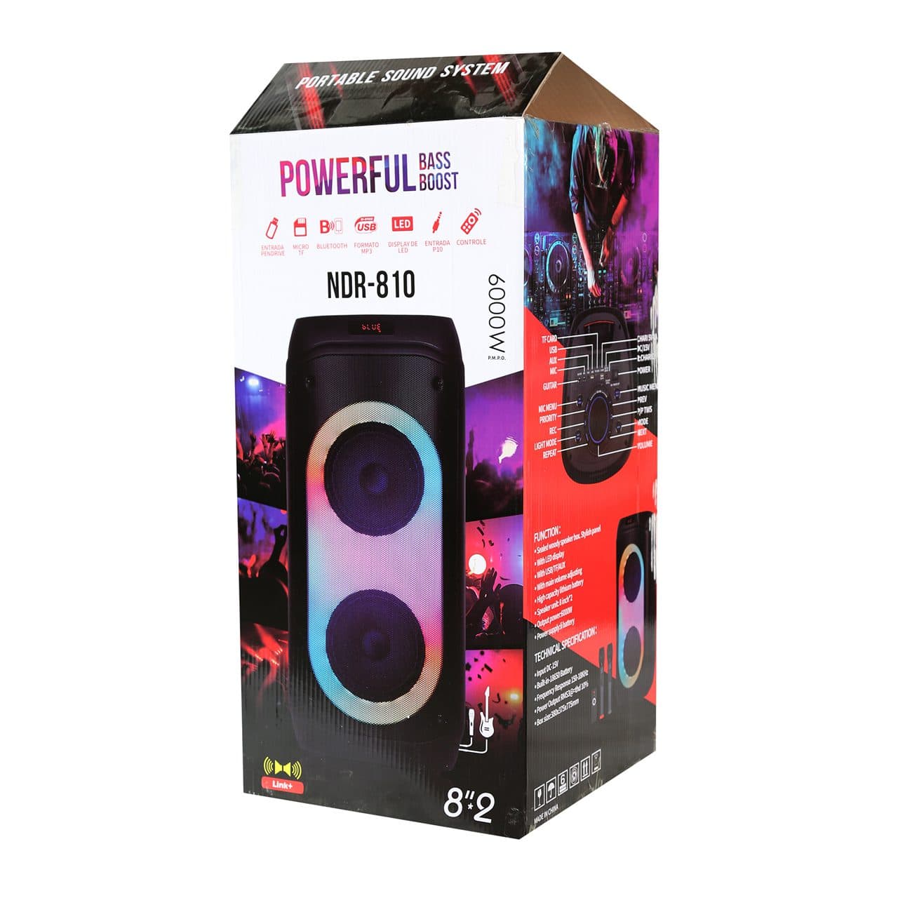 اسپیکر پارتی باکس مدل NDR-810 — تصویر ۲