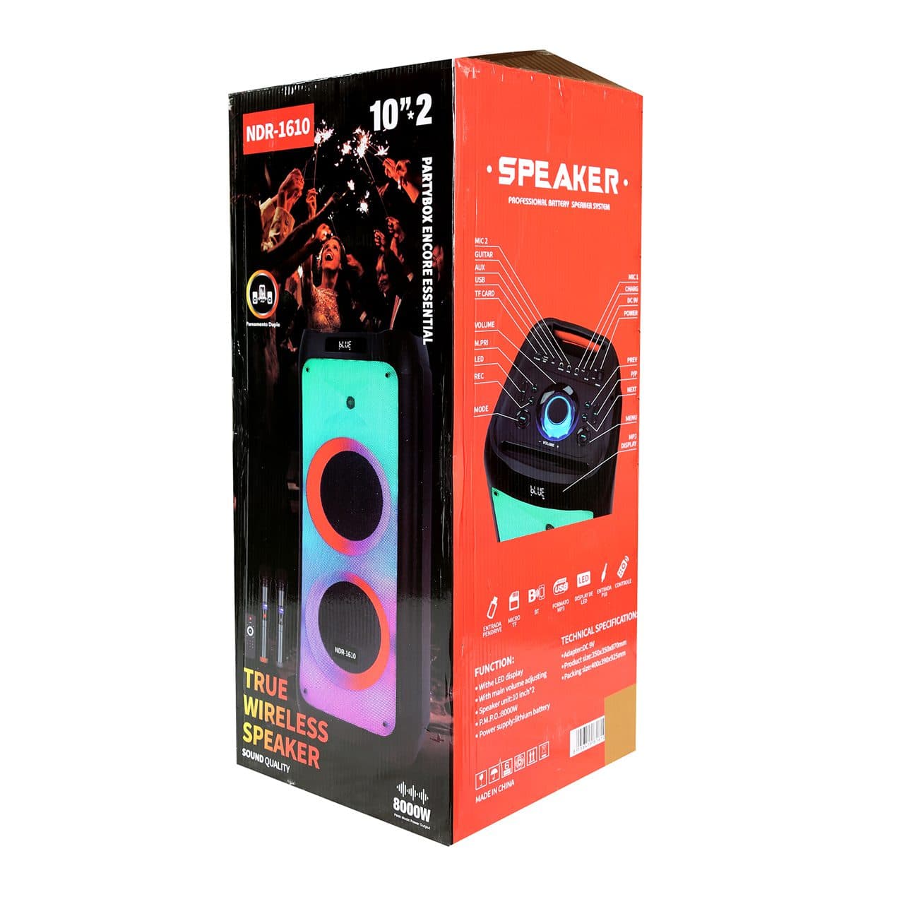 اسپیکر پارتی باکس مدل NDR-1610 — تصویر ۲