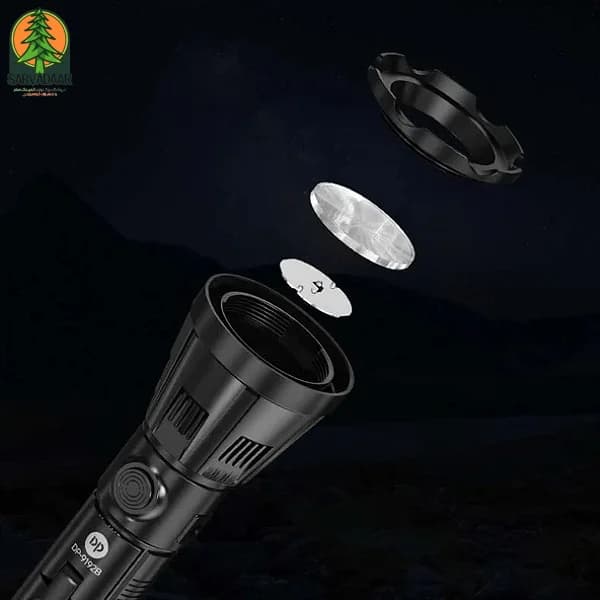 چراغ قوه شارژی قوی dp-9192b — تصویر ۴