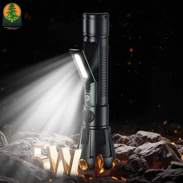 چراغ قوه شارژی قوی dp-9192b — تصویر ۵