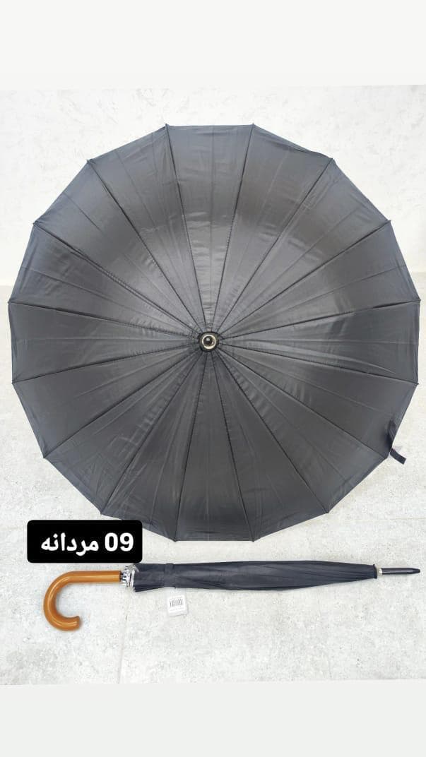 چتر مشکی عصایی مردانه