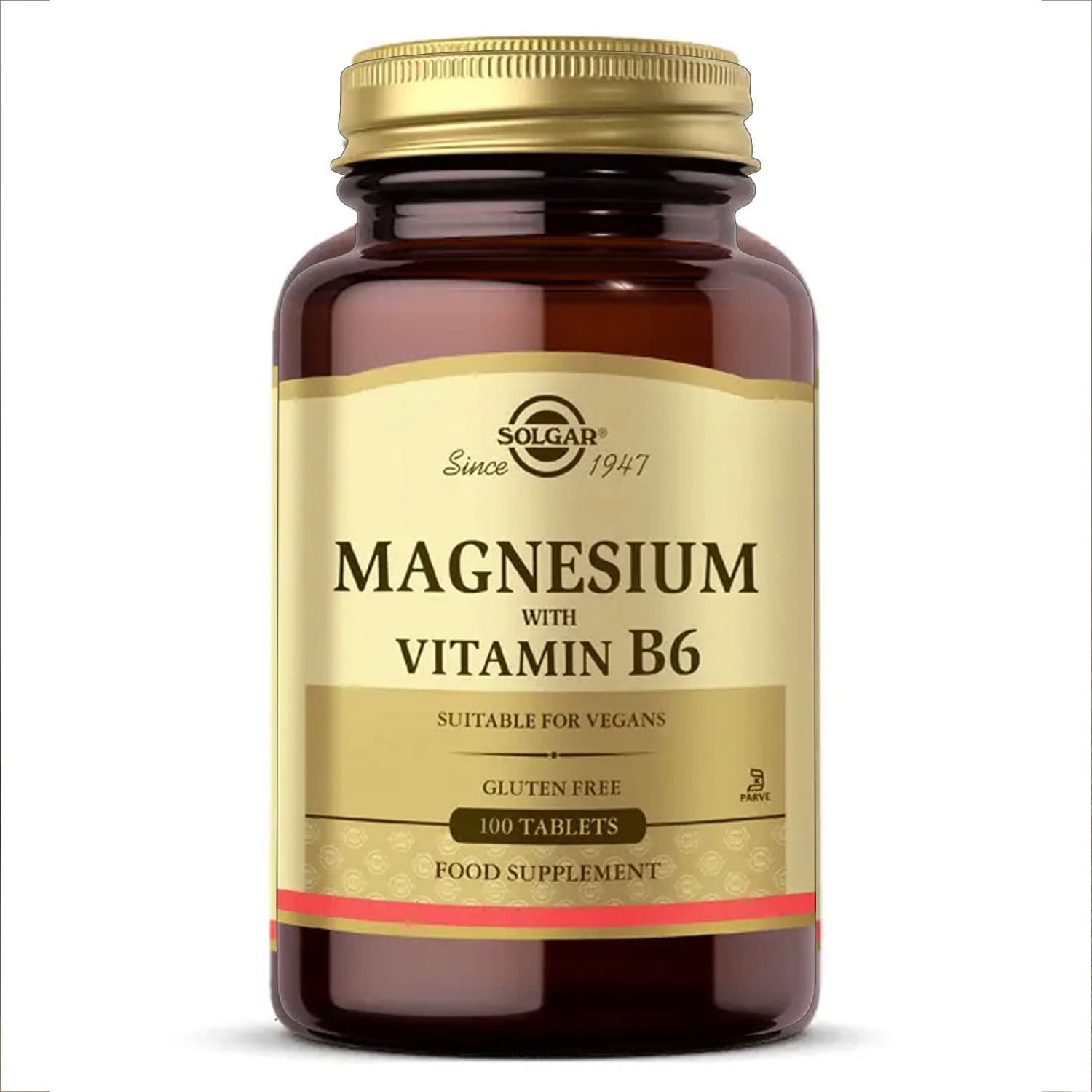 قرص منیزیم ویتامین Magnesium with Vitamin B6 سولگار 100 عددی