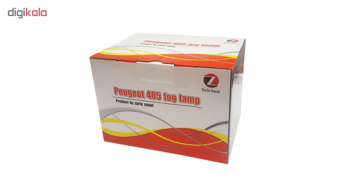 چراغ مه شکن جلو پژو 405 | زرین صنعت مدل PG-405 — تصویر ۴