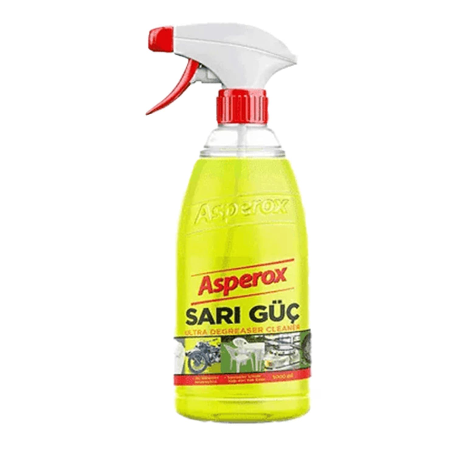 اسپری پاک کننده چربی آسپروکس مدل Sari Guc حجم 1000 میلی لیتر اصل ترکیه