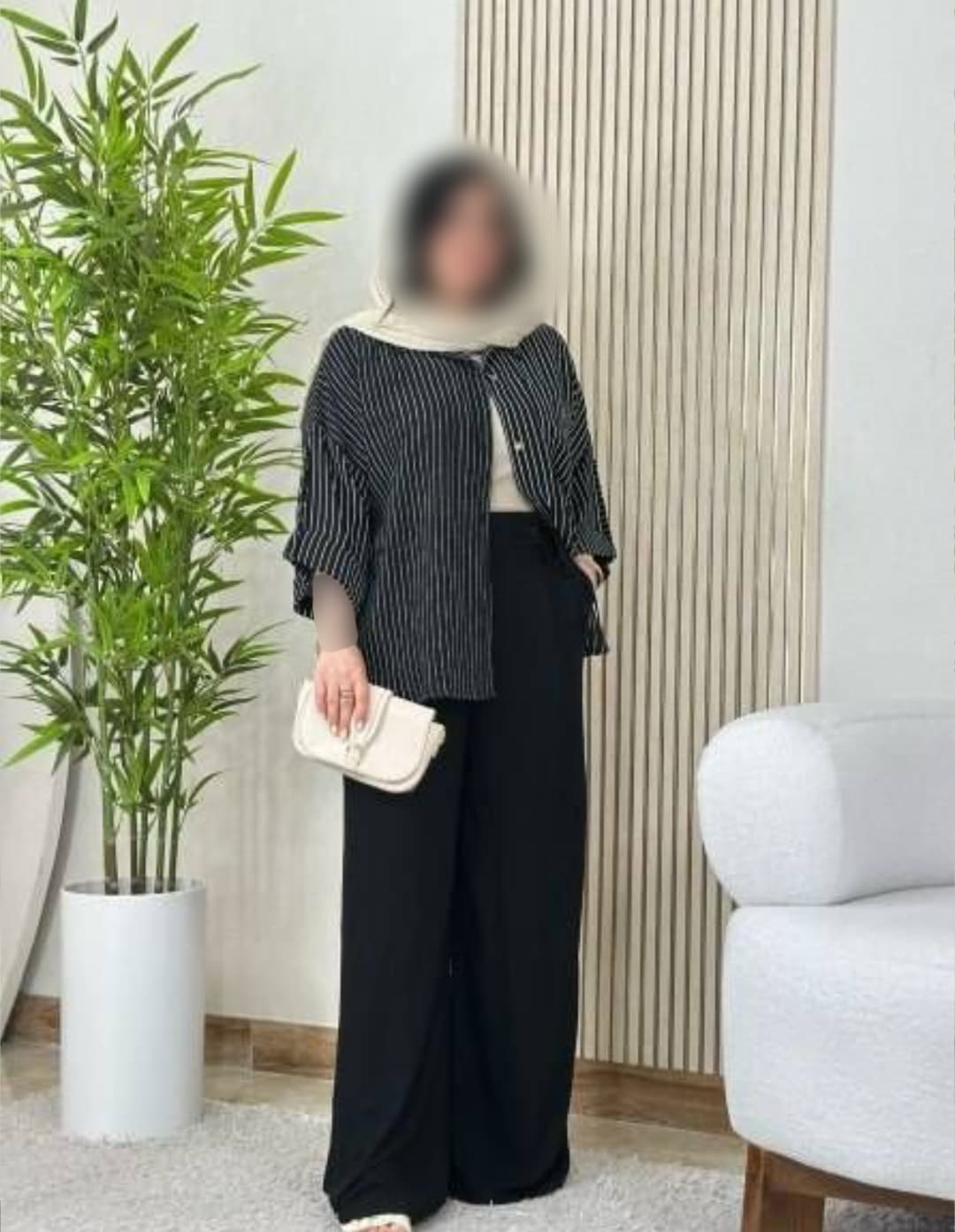 شومیز شلوار ترکیبی لنین شانتون