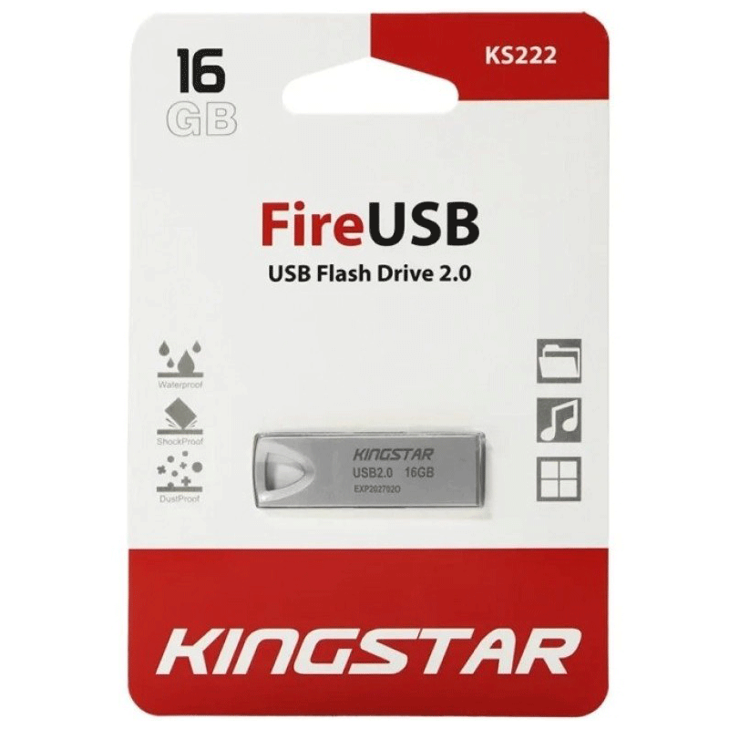 فلش مموری کینگ استار مدل KS222 ظرفیت ۱۶ گیگابایت USB 2.0