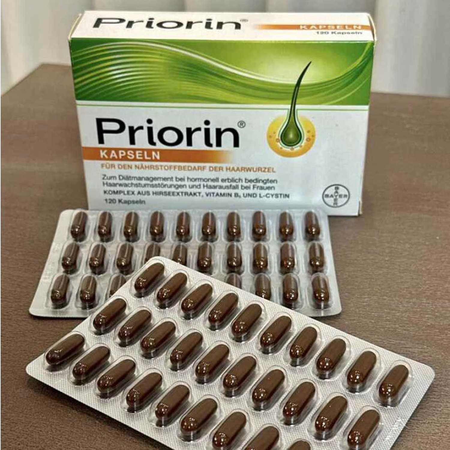 قرص 120 عددی پریورین اصل خارجی Bodi Priorin | کپسول پریورین اورجینال — تصویر ۴