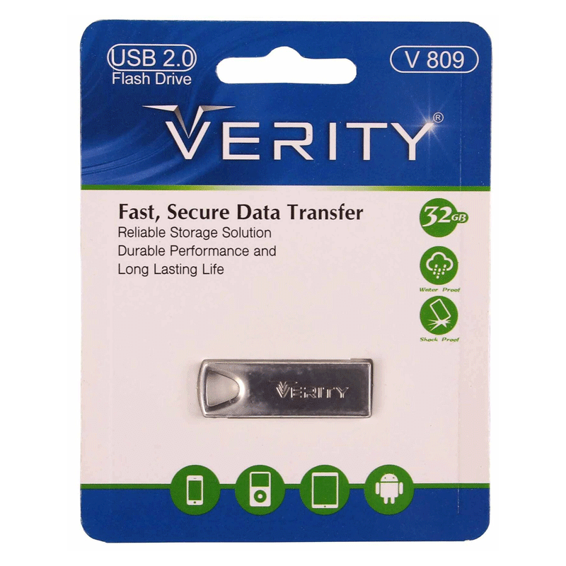 فلش مموری وریتی V 809 USB 2 ظرفیت 32 گیگابایت