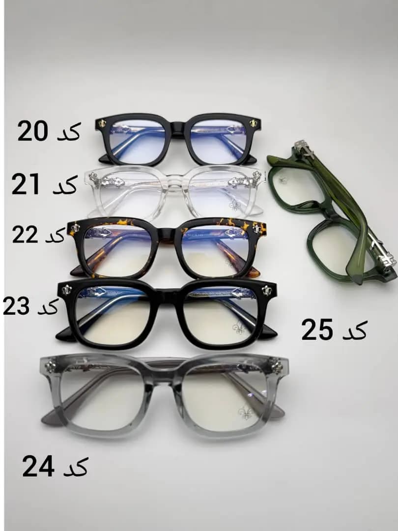 عینک کروم هارتز بلوکات (ترکیبی: چوبی و سیمی) کد 20 تا 25