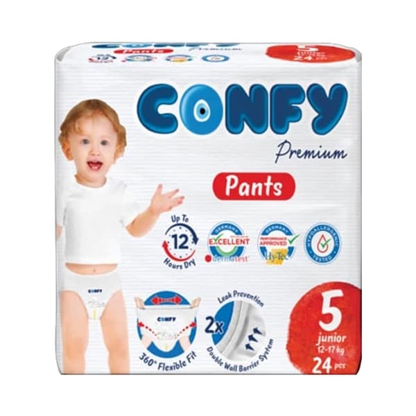 پوشک شورتی کانفی سایز 5 بسته 24 عددی