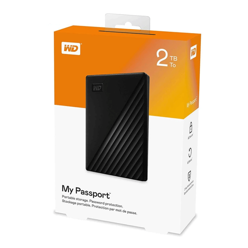 هارد اکسترنال وسترن دیجیتال مدل My Passport ظرفیت دو ترابایت