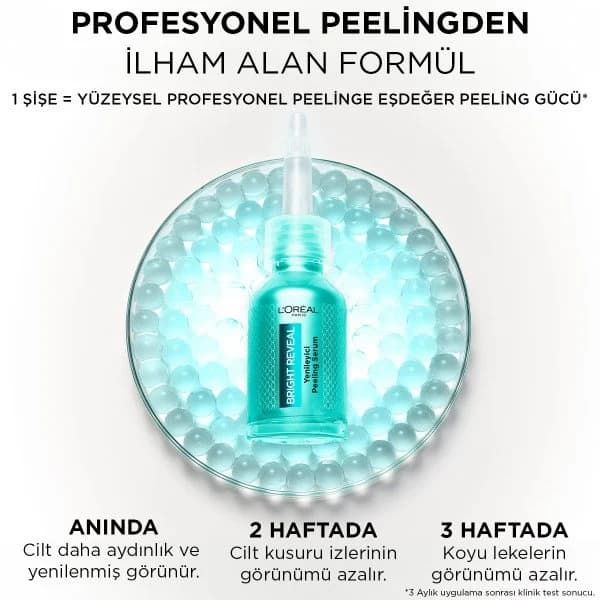 سرم لایه‌بردار لورال پاریس L’Oréal Paris با اثر روشن‌کننده حجم ۲۵میل — تصویر ۵