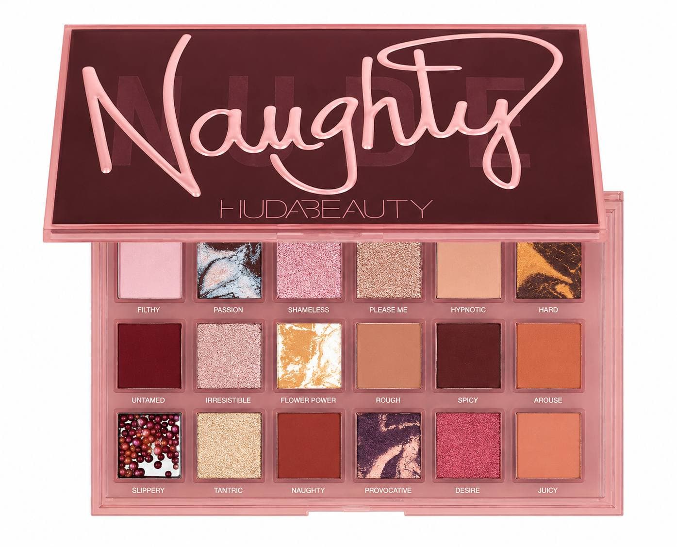 پالت سایه هدی بیوتی اصل وارداتی ایتالیا مدل ناتی نود | Huda Beauty Naughty Nude Eyeshadow Palette