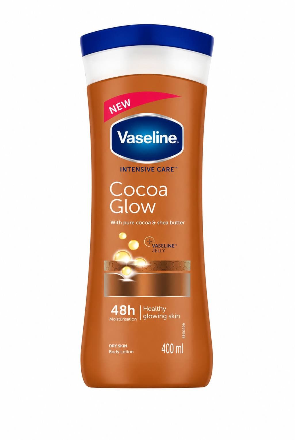 کرم و لوسیون بدن وازلین کاکائویی اصل وارداتی مدل Cocoa Glow – حجم 400 میل