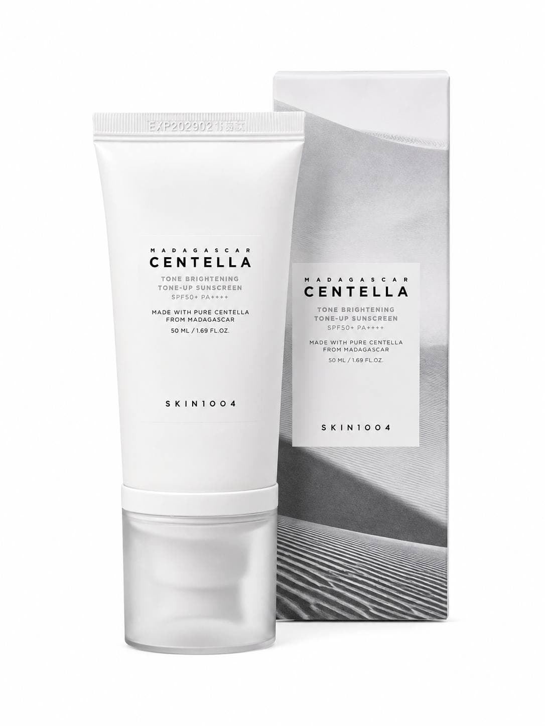 ضد آفتاب سنتلااصل وارداتی کره‌ای روشن‌کننده و تون آپ SPF50+ حجم 50 میل