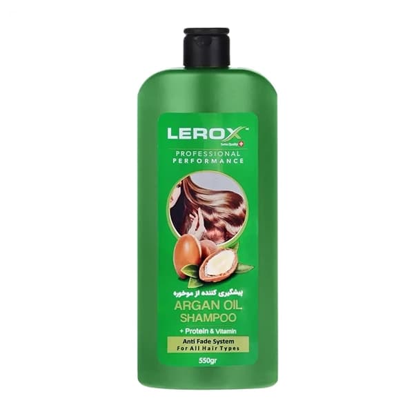 شامپو پروتئینه لروکس حاوی روغن آرگان پیشگیری کننده از موخوره 550 گرمی