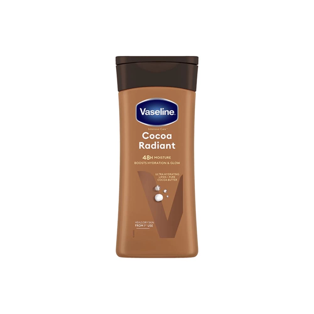لوسیون بدن وازلین VASELINE مدل cocoa radiant باعصاره کاکائو رادیانت (200میل) — تصویر ۶