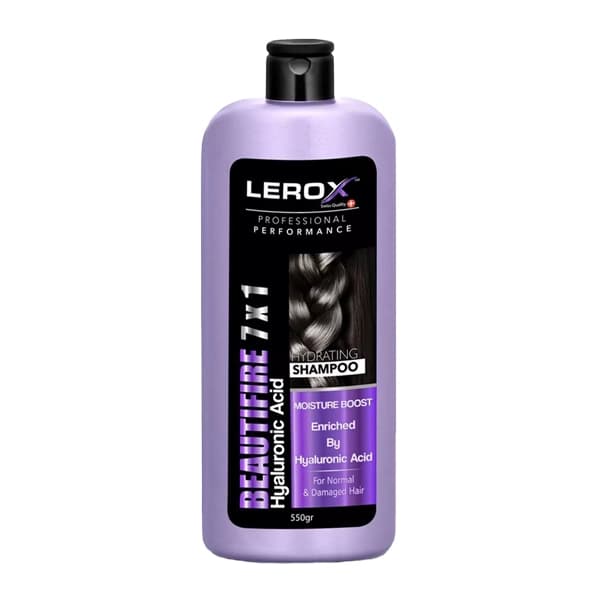 شامپو رطوبت رسان لروکس مدل بیوتی فایر 1×7 مناسب انواع مو 550 گرمی