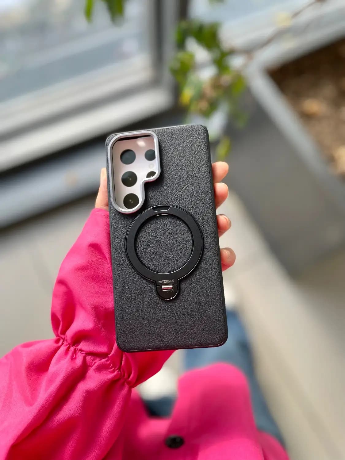 کاور مگسیف چرم S26 Ultra — تصویر ۴