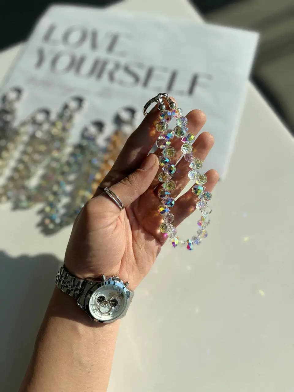 آویز گردنی و مچی کریستالی — تصویر ۵