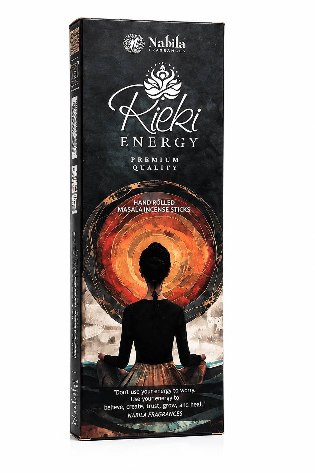 عود دست‌ساز نابیلا مدل ریکی انرژی Kieki Energy | عود ماسالا طبیعی با رایحه آرامش‌بخش