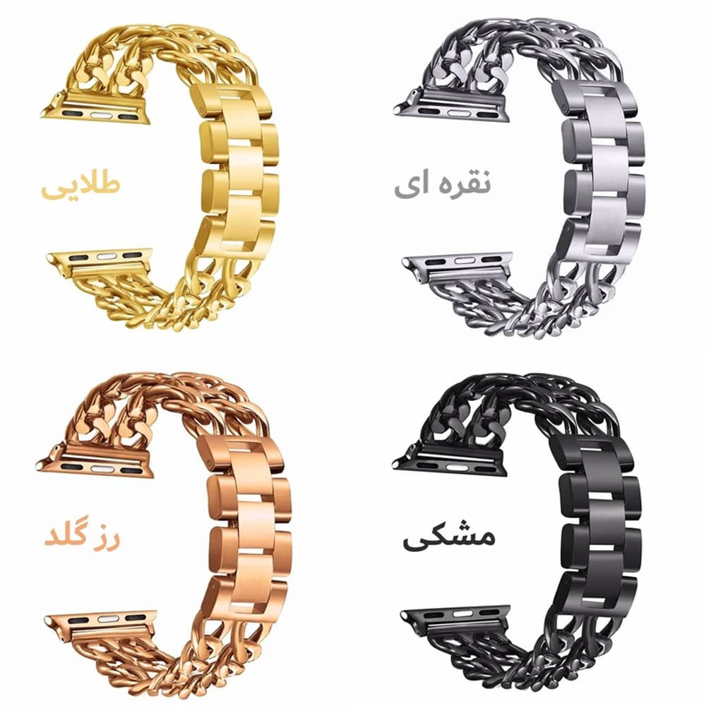 بند اپل واچ زنانه مدل Cartier مناسب سری 10 سایز 44 میلی متری
