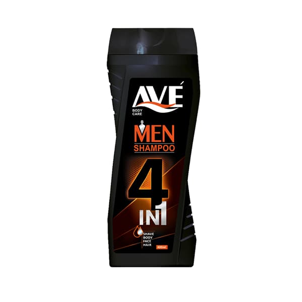 شامپو مردانه اَوه 4in1 مناسب سر و بدن و صورت 400 میل