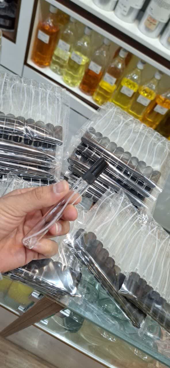 شیشه عطر10میل ویال والف پلاستیکی مشکی — تصویر ۴