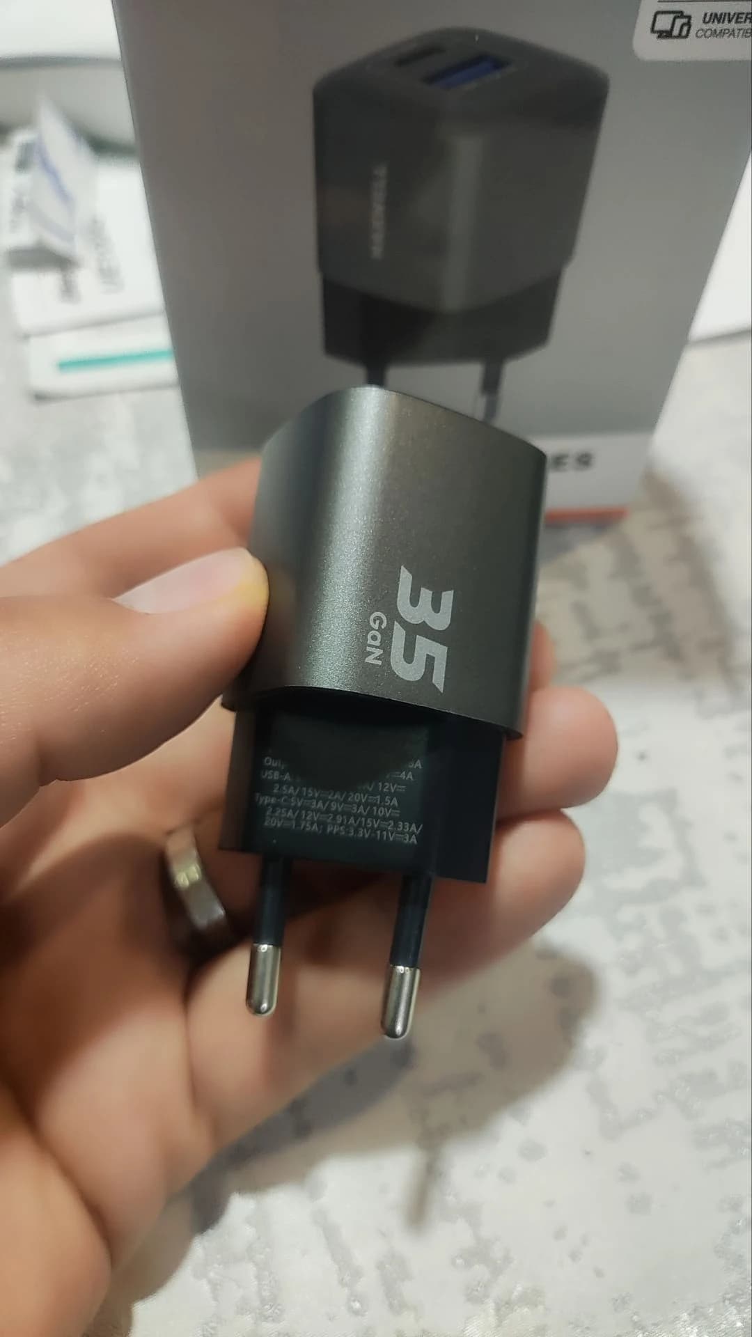 شارژر دیواری 35 وات مکسول 2 پورت USB و PD اصل (ارسال رایگان) — تصویر ۴
