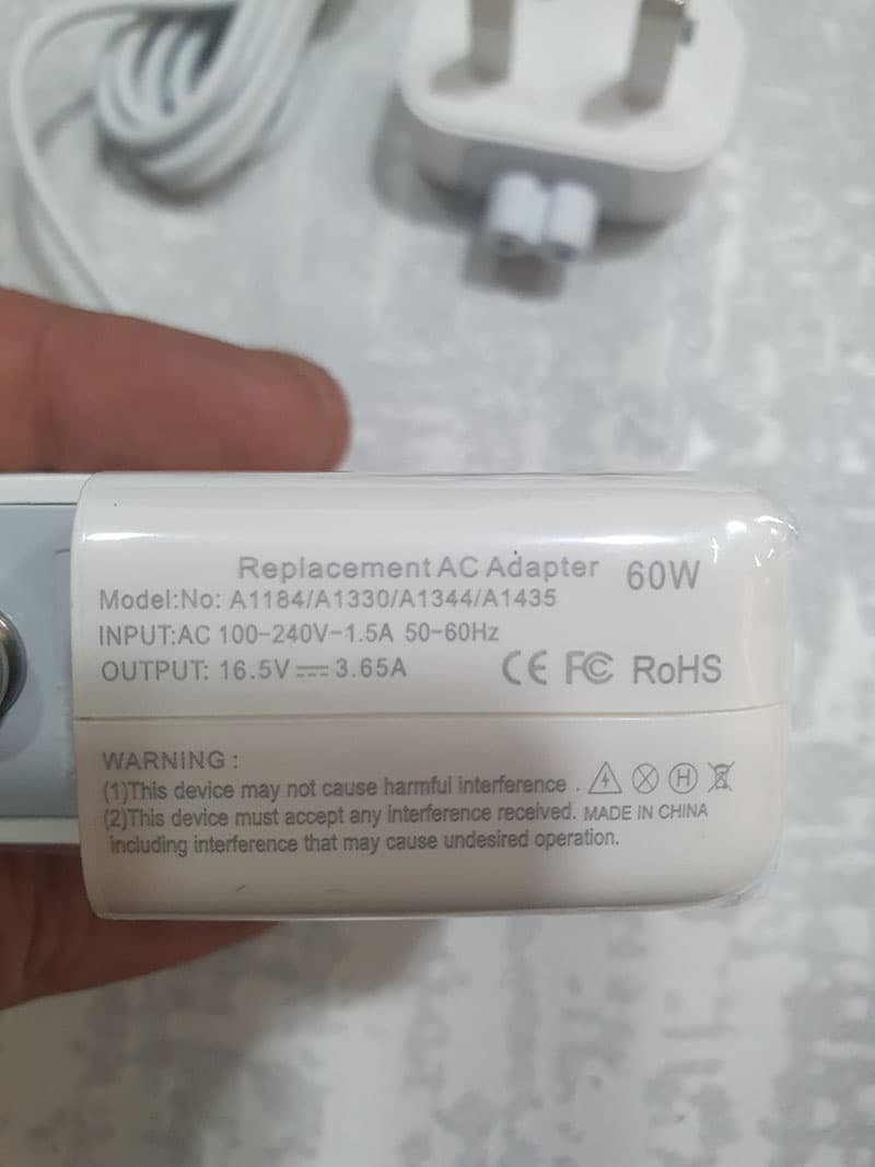 شارژر مک بوک اپل 60 وات MagSafe 2 | 16.5 ولت 3.65 آمپر — تصویر ۶