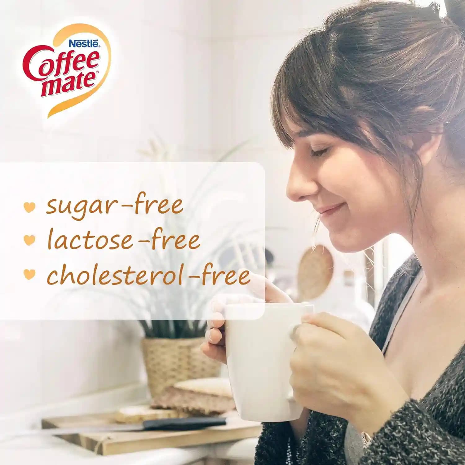 کافی میت فندقی نستله بدون شکر Nestle Sugar Free Coffee Mate — تصویر ۴