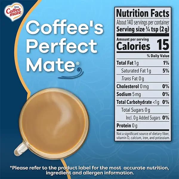 کافی میت وانیل نستله بدون شکر Nestle Sugar Free Coffee Mate — تصویر ۴