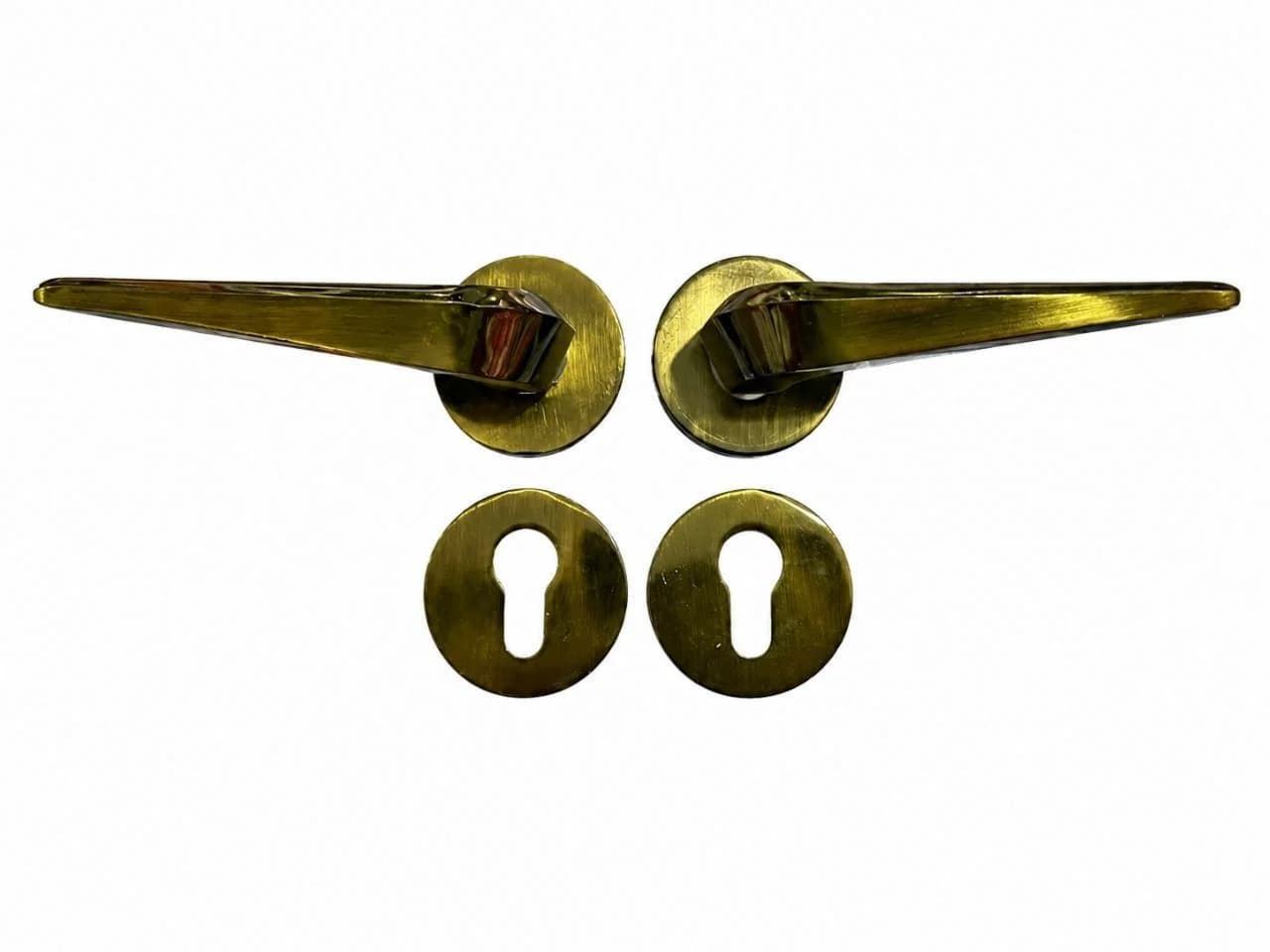دستگیره درب سوئیچی رزت دو تکه 900 زیتونی تیبا