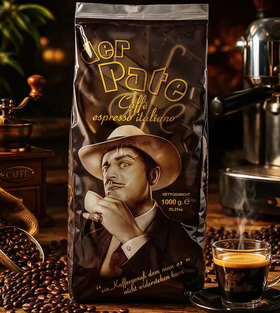 دان قهوه لوکافه پدرخوانده Lucaffe Der Pate Coffee Beans — تصویر ۲