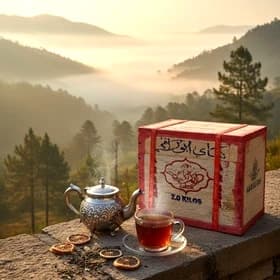 چای سیلان صندوق چوبی ابورامی 444 Abu Rami Tea — تصویر ۳