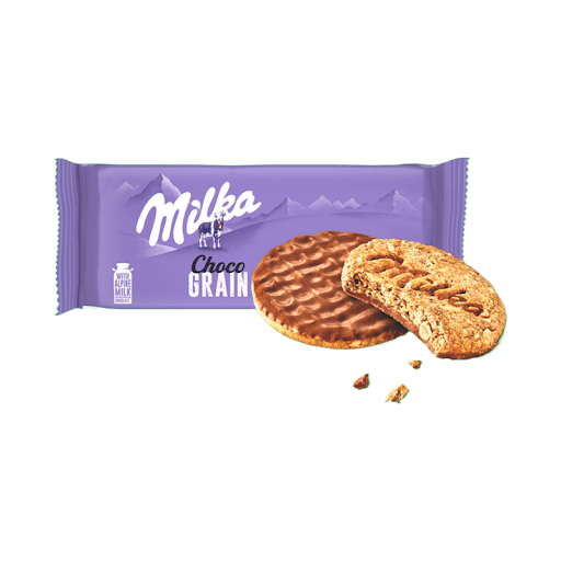 بیسکویت جو شکلاتی میلکا Milka Chocolate Grains Biscuit — تصویر ۳