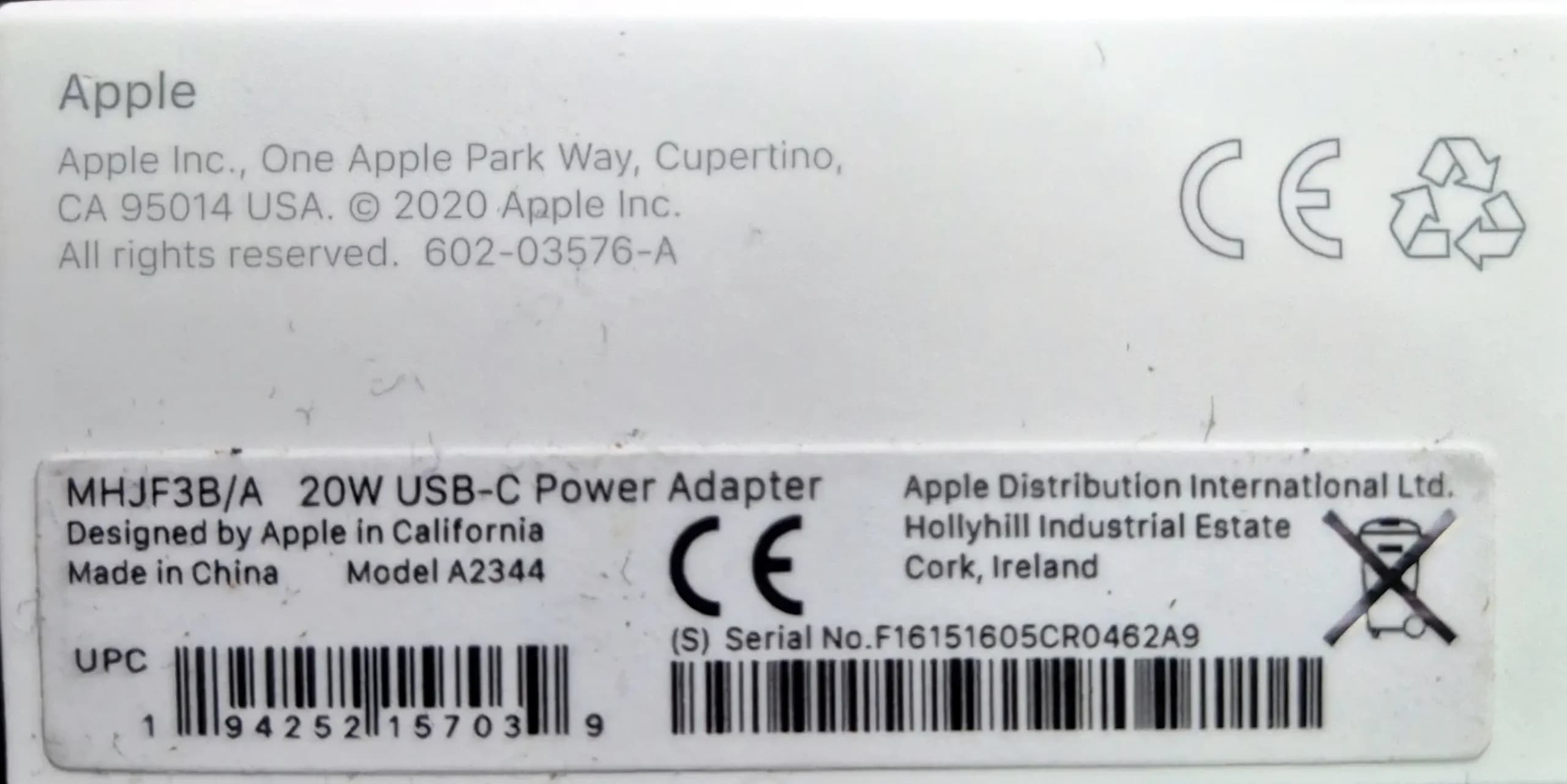 شارژر 20 وات آیفون اپل مدل 20W USB-C سه پین — تصویر ۷