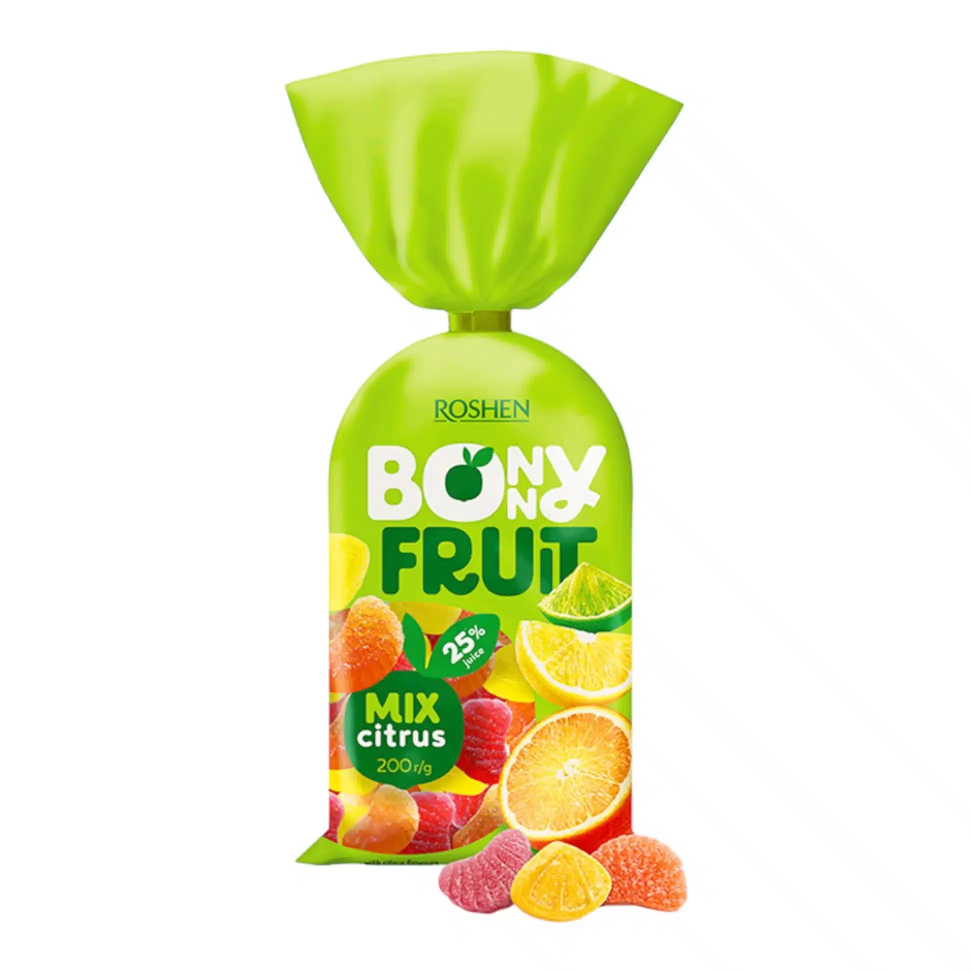 پاستیل کادویی ژله ای روشن میکس میوه های زمستانی Roshen bonny fruit