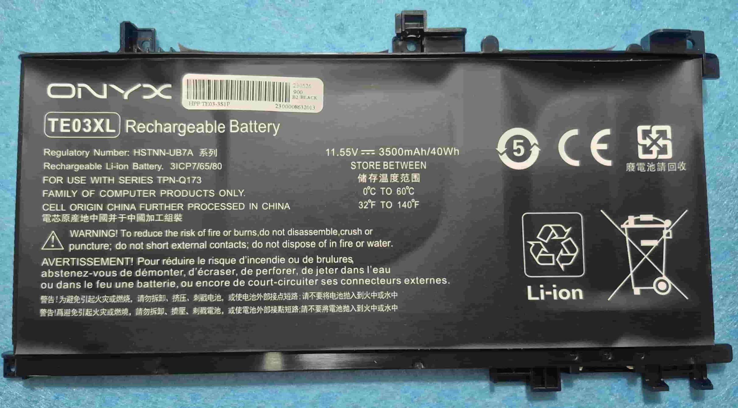 HP TE03XL باتری اورجینال لپ تاپ اچ پی