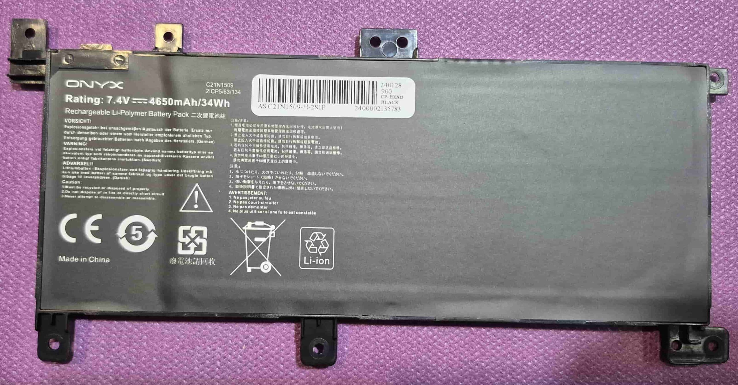 ASUS C21N1509 باتری لپ تاپ ایسوس — تصویر ۲